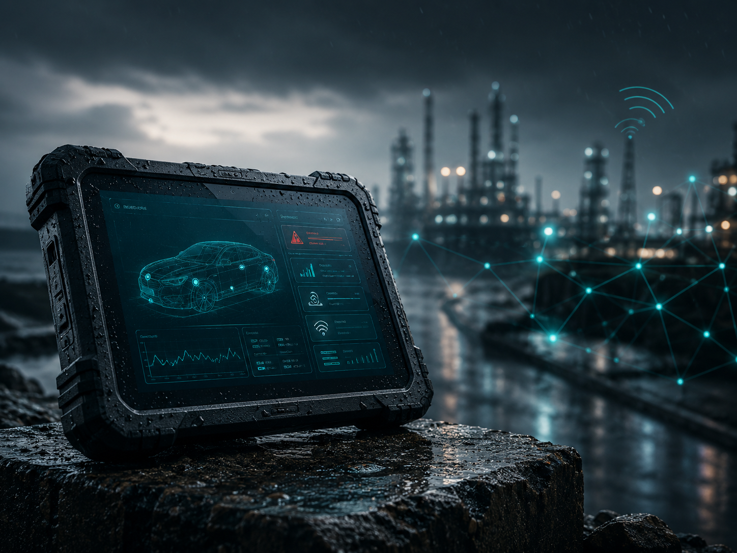 Rugged field terminal and signal schematic